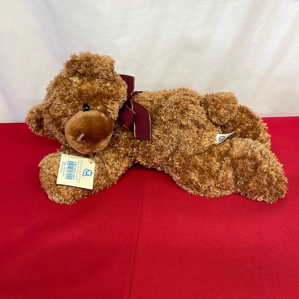Princess Soft Toys Lewis Teddy Bear Brown 15”  Plush Stuffed Animal - Picture 2 of 5
